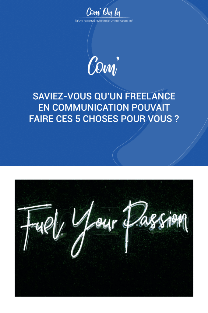 5 choses qu'un freelance en com peut faire
