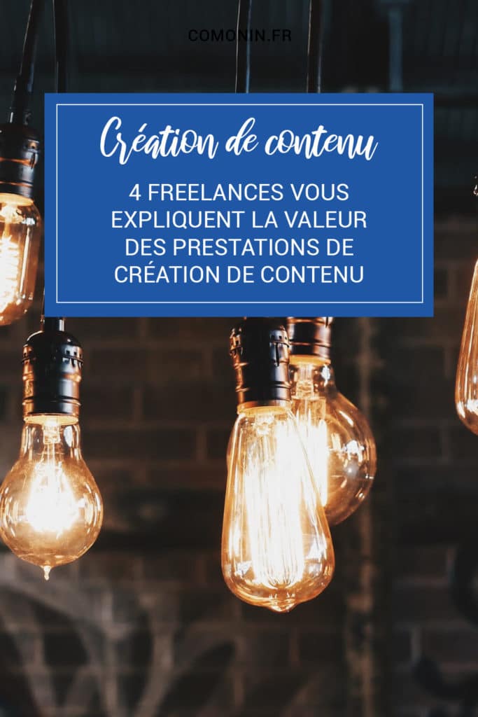 Création de contenu : quelle valeur pour ces prestations ?