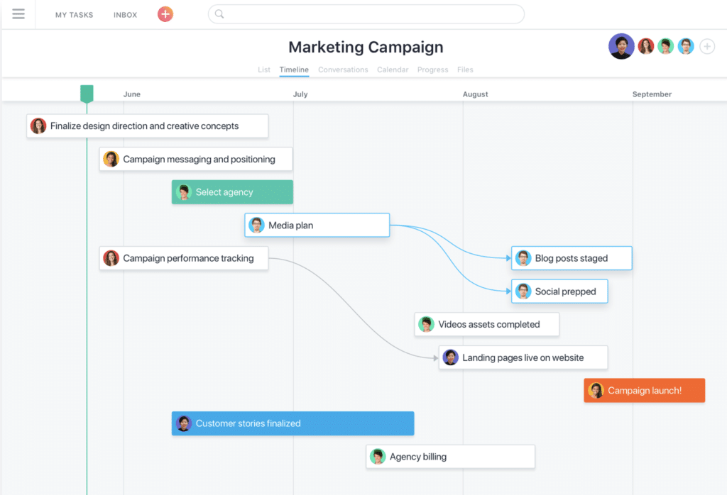 asana organisation business