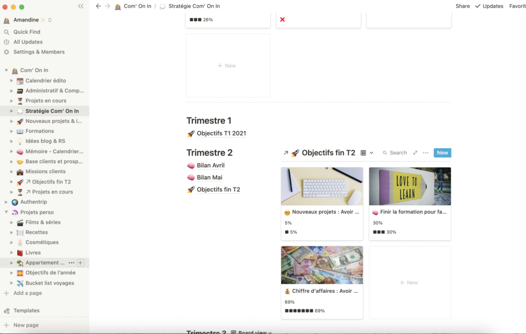 Organisation Notion