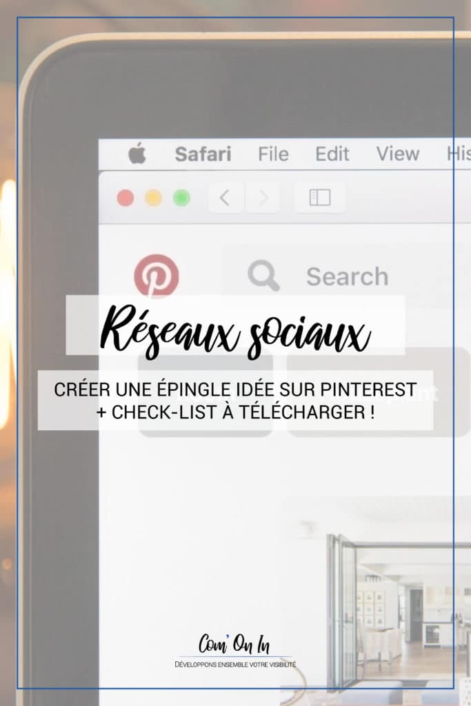 Créer une épingle idée sur Pinterest