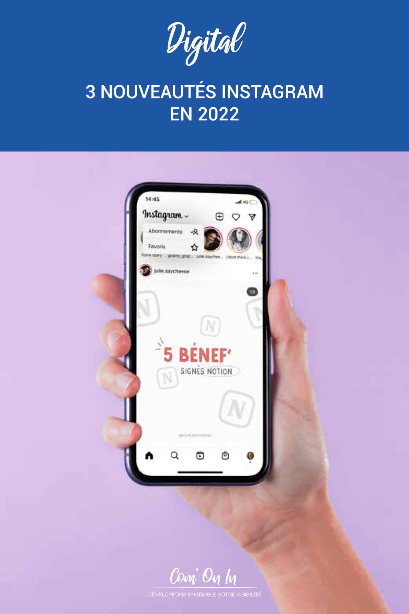 3 nouvelles fonctionnalités Instagram
